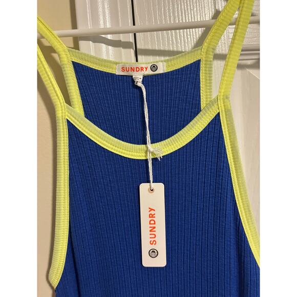 Sundry color block strap dress sz 3 - Picture 7 of 13